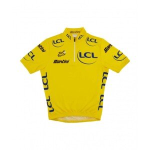 SANTINI Cyklistický dres s krátkým rukávem - TOUR DE FRANCE 2023 - žlutá 7Y