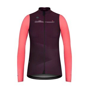 GOBIK Cyklistická zateplená bunda - SKIMO PRO THERM LADY - fialová/růžová