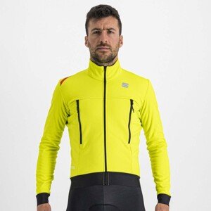 SPORTFUL Cyklistická zateplená bunda - FIANDRE WARM - žlutá M