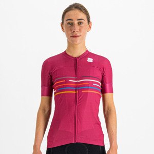 SPORTFUL Cyklistický dres s krátkým rukávem - VELODROME - cyklámenová M