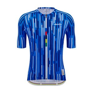 SANTINI Cyklistický dres s krátkým rukávem - UCI SALO' DEL GARDA 1962 - modrá