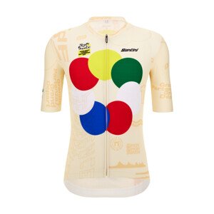 SANTINI Cyklistický dres s krátkým rukávem - TDF GRAND DÉPART - vícebarevná XL