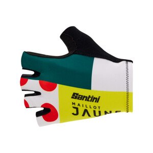 SANTINI Cyklistické rukavice krátkoprsté - TDF COMBO - vícebarevná XL