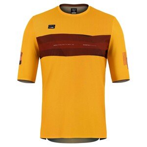 GOBIK Cyklistické triko s krátkým rukávem - VOLT - žlutá L
