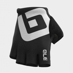ALÉ Cyklistické rukavice krátkoprsté - AIR - bílá/černá 2XL