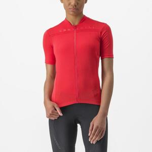 CASTELLI Cyklistický dres s krátkým rukávem - ANIMA - červená M