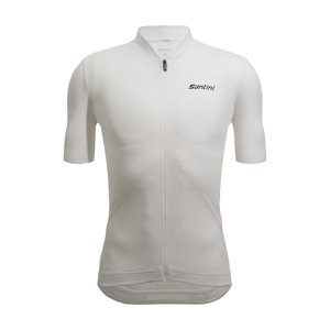 SANTINI Cyklistický dres s krátkým rukávem - COLORE PURO - bílá M