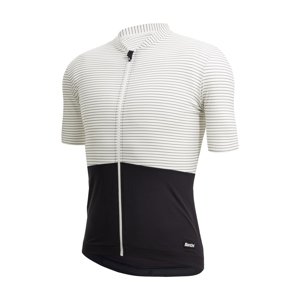 SANTINI Cyklistický dres s krátkým rukávem - COLORE RIGA - bílá L