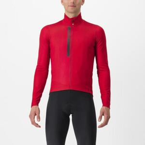 CASTELLI Cyklistický dres s dlouhým rukávem zimní - ENTRATA THERMAL - červená M