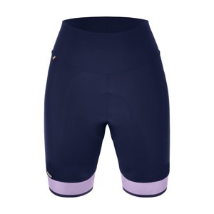 SANTINI Cyklistické kalhoty krátké bez laclu - GIADA PURE - modrá/fialová M
