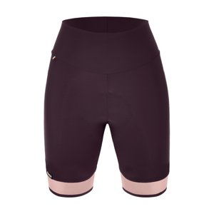 SANTINI Cyklistické kalhoty krátké bez laclu - GIADA PURE - černá/růžová XS