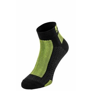 Ponožky R2 Easy ATS10B - černá/neon žlutá - L